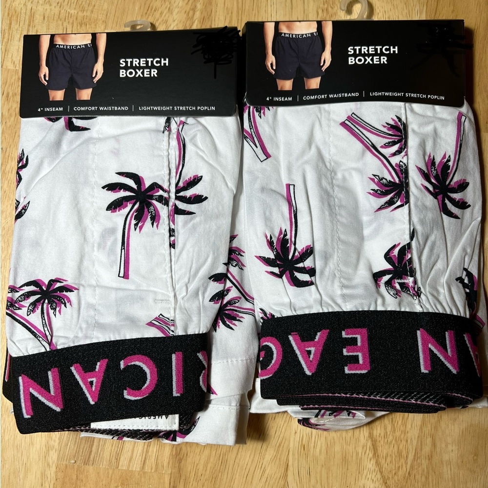 X2 American Eagle Stretch Boxer 4” Inseam Retails $15.95 Each BNWTS